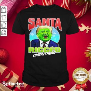 Attractive Santa Ricced Christmas Donald Trump Election Shirt