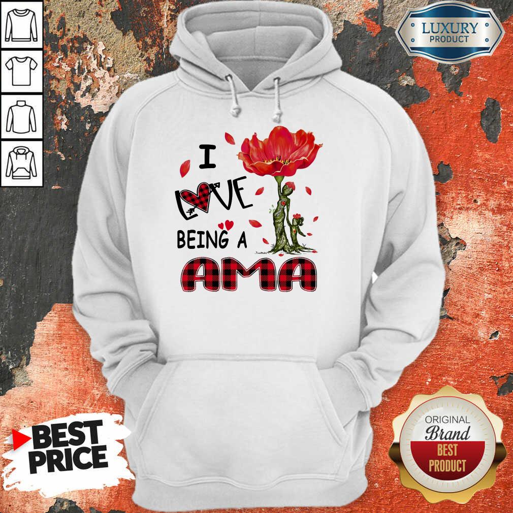 Red Flower I Love Being An Ama Shirt