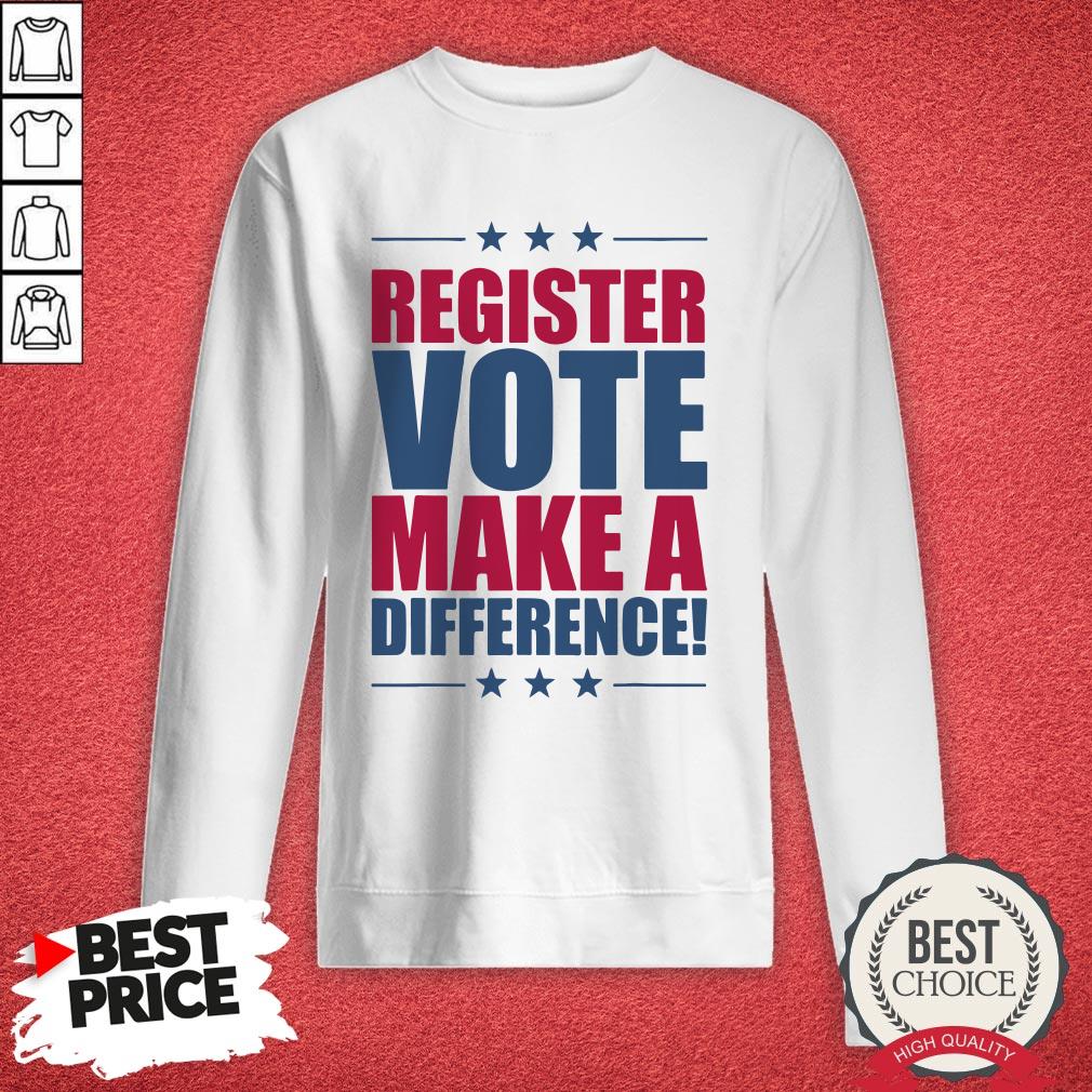Register Vote Make A Difference America Stars Shirt