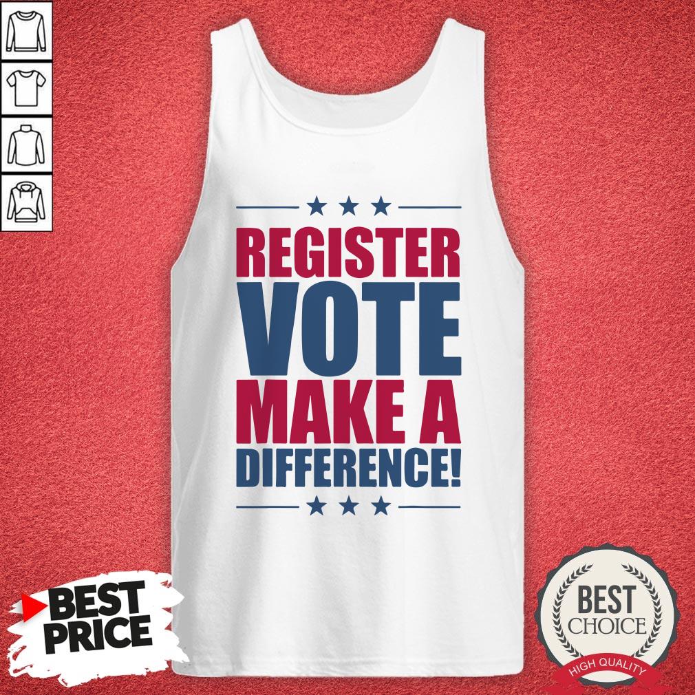 Register Vote Make A Difference America Stars Shirt