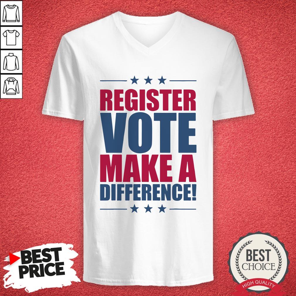 Register Vote Make A Difference America Stars Shirt