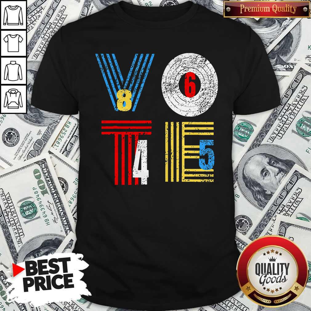 Retro Anti Trump Vote 8645 Democrat Voter Shirt