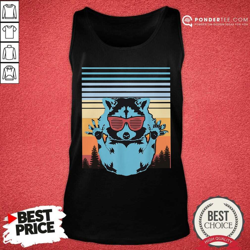 Retro Trash Panda Cool Racoon Zoo Animal Raccoon Shirt