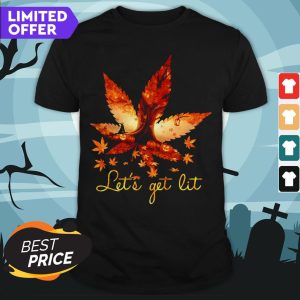 Weed Lets Get Lit Halloween Shirt