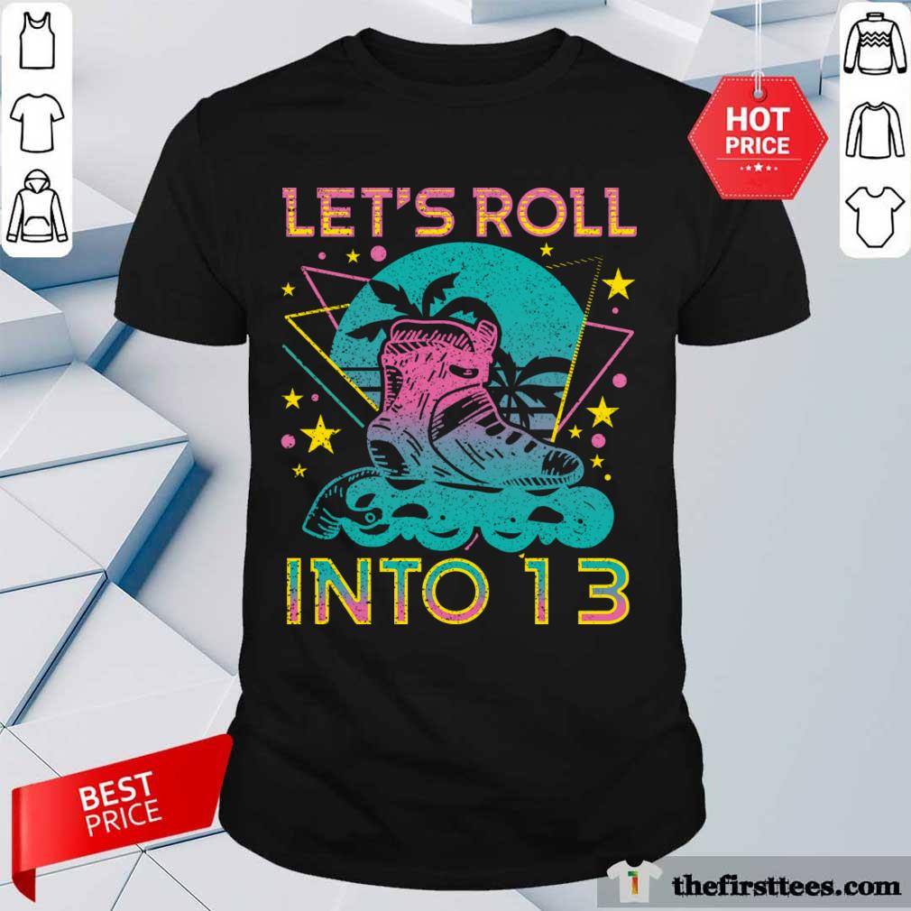 Roller Shoe 13th Birthday Inline Skating Shirt