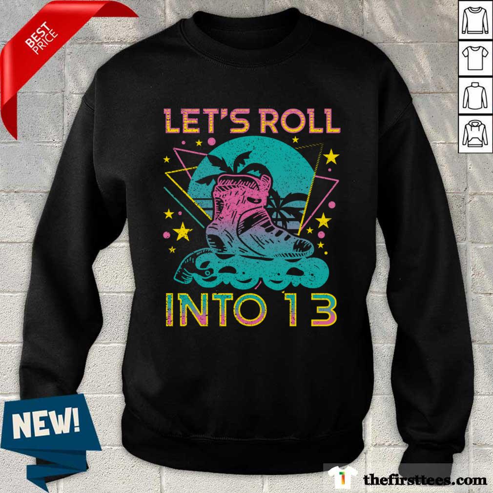 Roller Shoe 13th Birthday Inline Skating Shirt