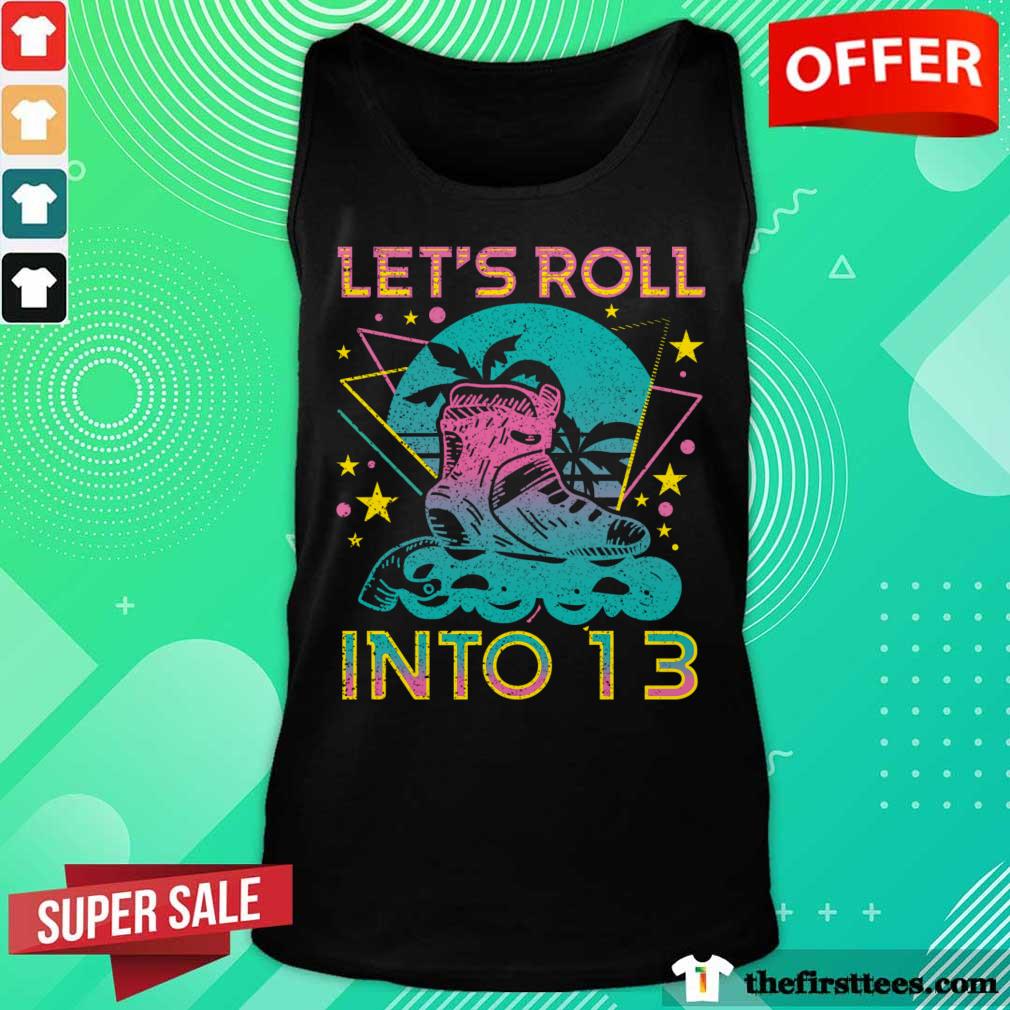 Roller Shoe 13th Birthday Inline Skating Shirt