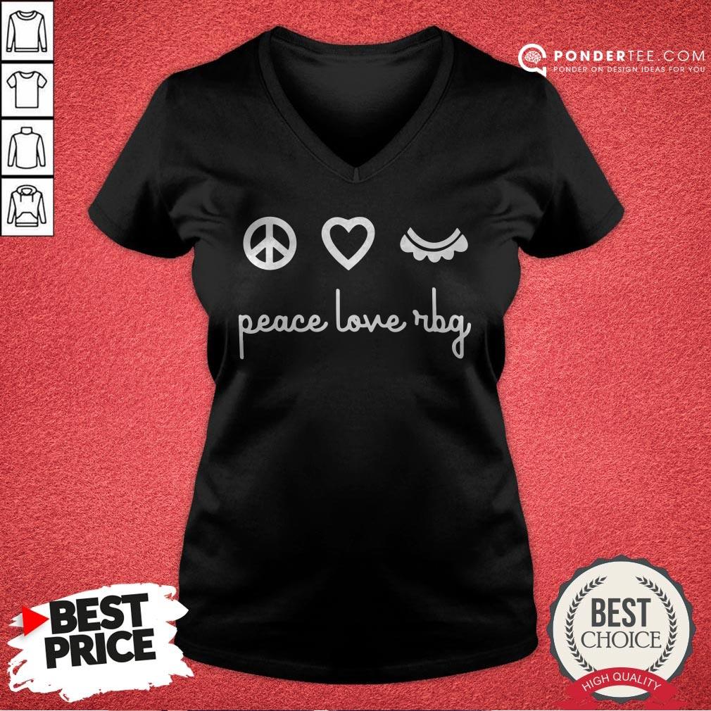 Ruth Bader Ginsburg Peace Love RBG Shirt