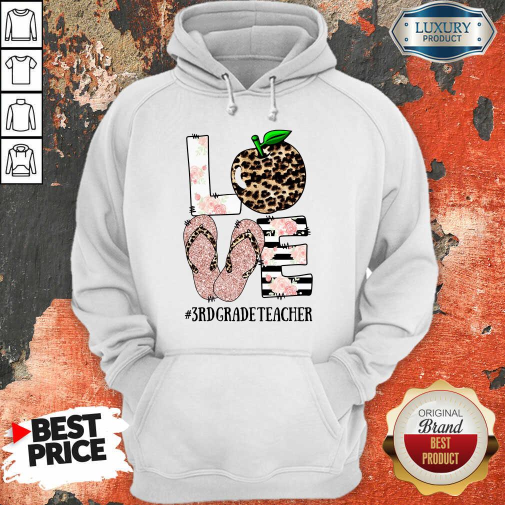 Sandals Leopard Love 3rd Grade Teacher Shirt