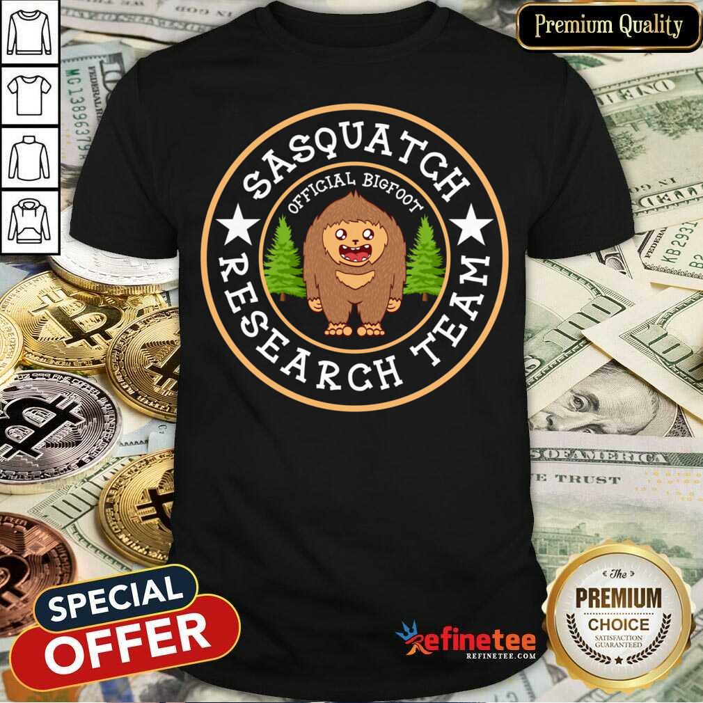 Sasquatch Official Bigfoot Research Team Shirt