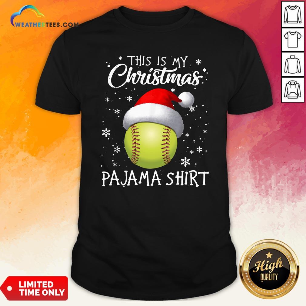Save This Is My Christmas Baseball Pajama Shirt
