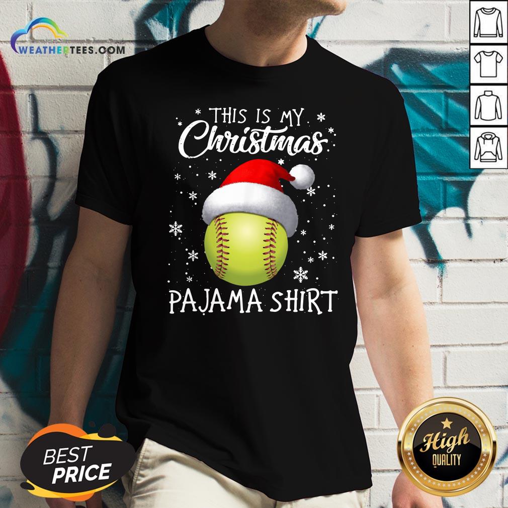 Save This Is My Christmas Baseball Pajama Shirt