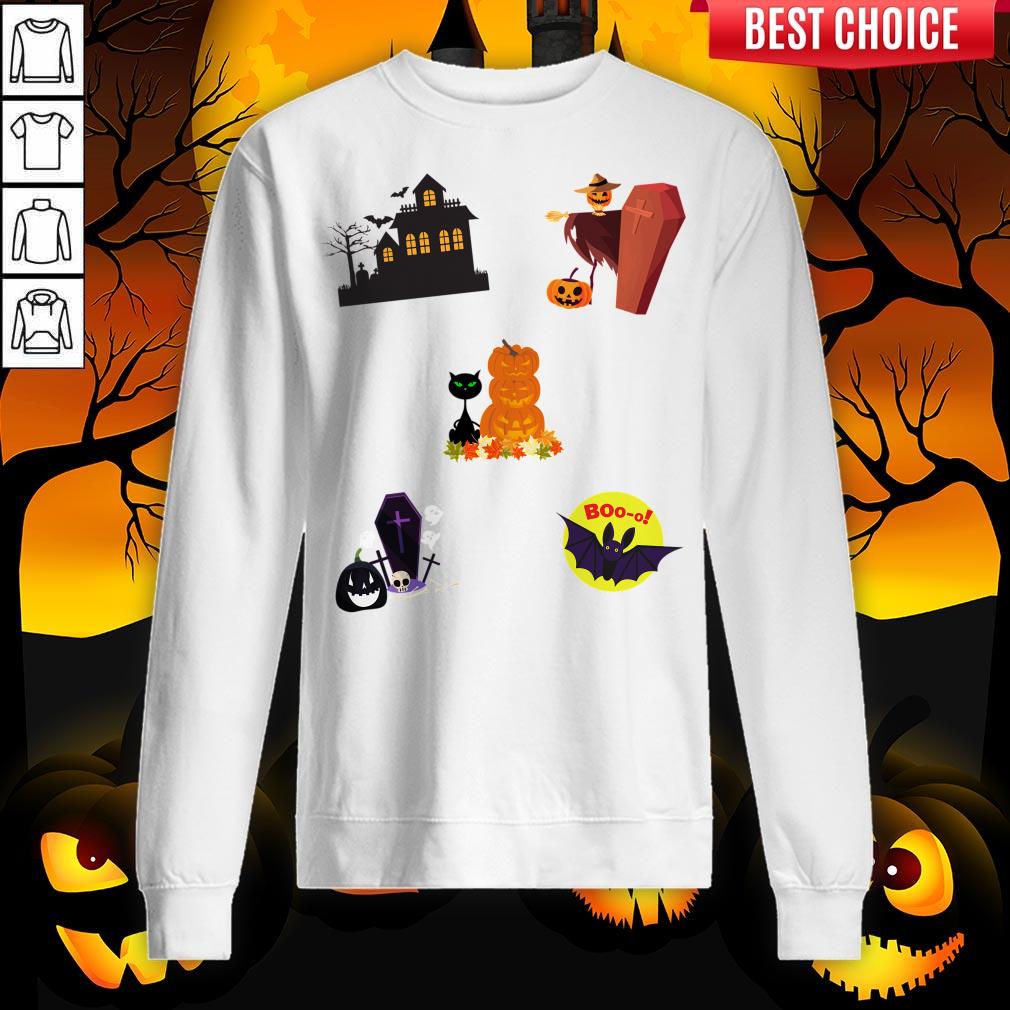 Scary Boo Pumpkins Happy Halloween Day Shirt