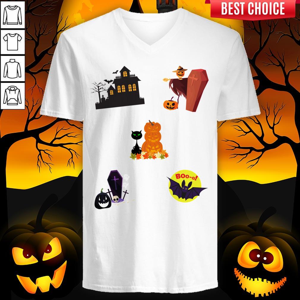 Scary Boo Pumpkins Happy Halloween Day Shirt