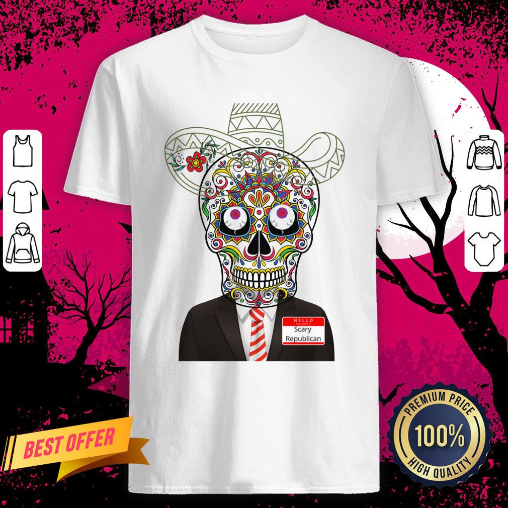 Scary Halloween Day Of The Dead Republican Shirt