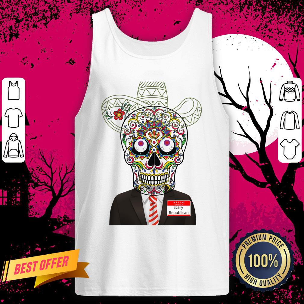 Scary Halloween Day Of The Dead Republican Shirt