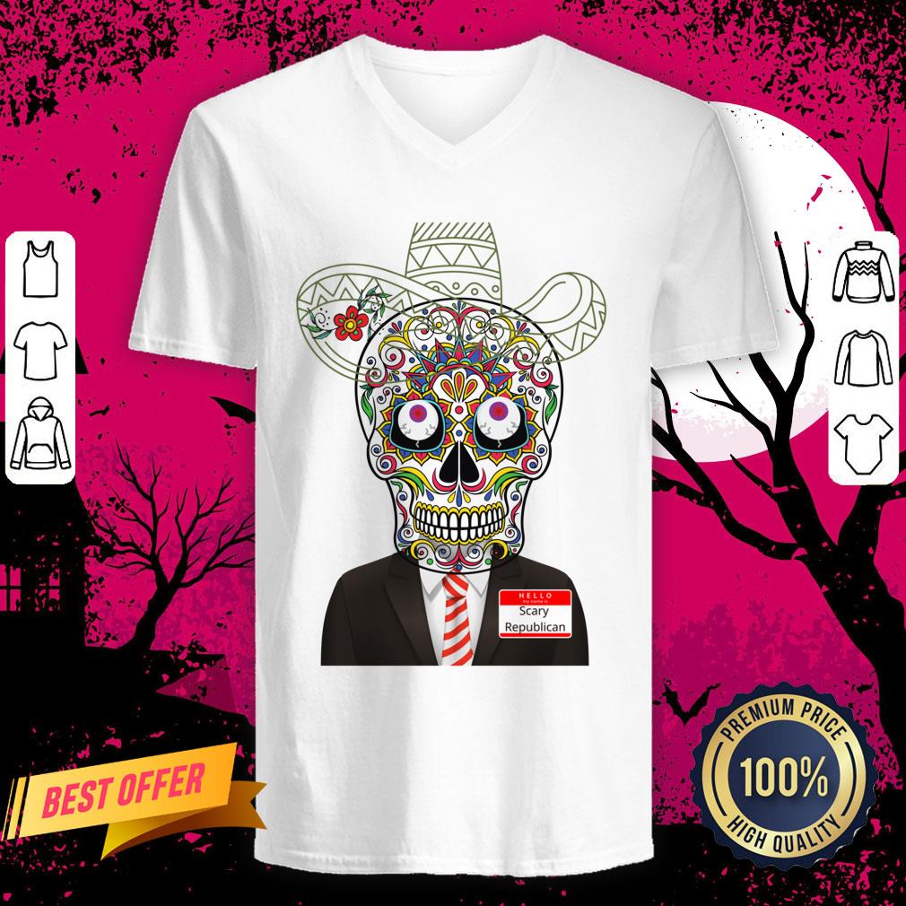 Scary Halloween Day Of The Dead Republican Shirt