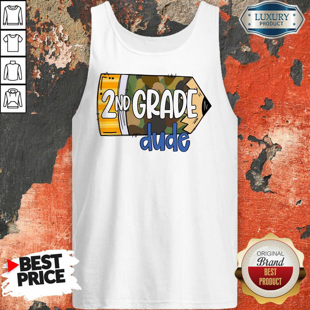 School Pencil Camo Back To School 2nd Grade Dude Shirt