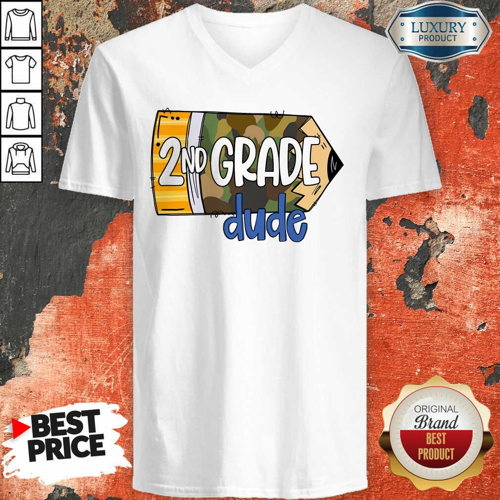 School Pencil Camo Back To School 2nd Grade Dude Shirt