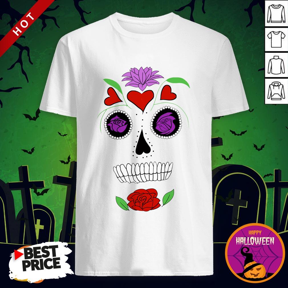 Simple Sugar Skull Day Dead Dia De Los Muertos Shirt
