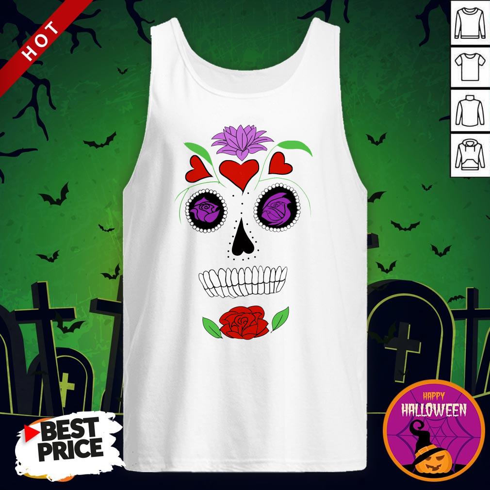 Simple Sugar Skull Day Dead Dia De Los Muertos Shirt