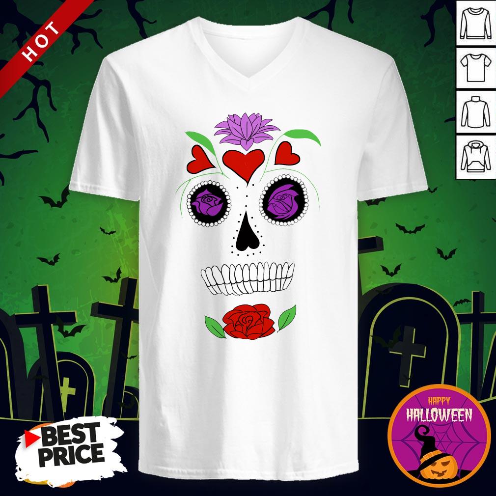 Simple Sugar Skull Day Dead Dia De Los Muertos Shirt