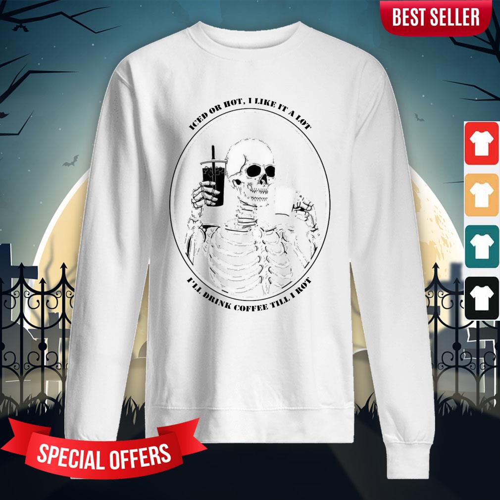 Skeleton Drinking Coffee Day Of The Dead Dia De Muertos Shirt