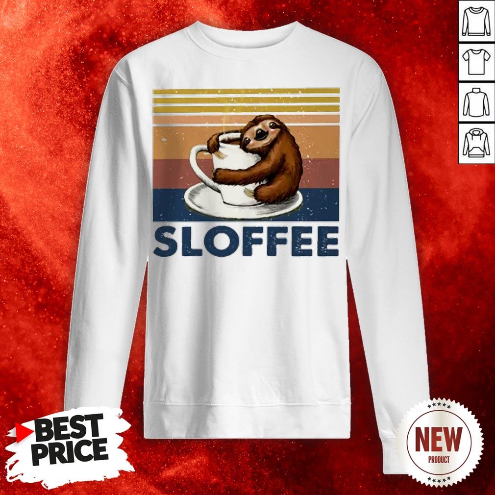 Sloth Hug Coffee Sloffee Vintage Shirt