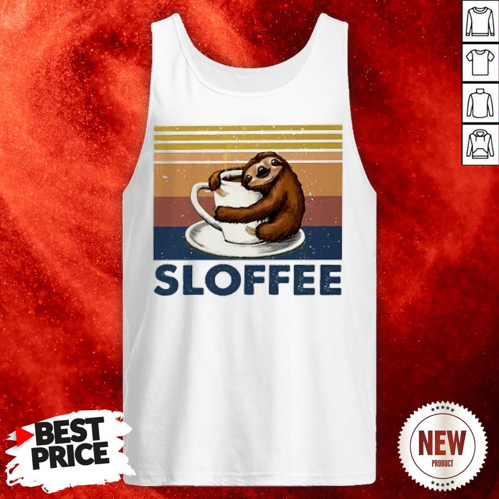 Sloth Hug Coffee Sloffee Vintage Shirt