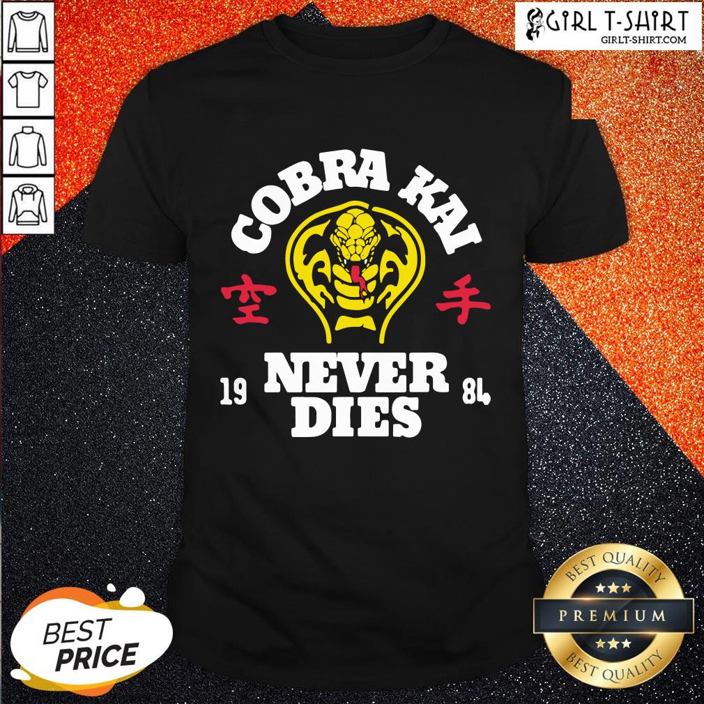 Smile Cobra Kai Never Dies T-Shirt
