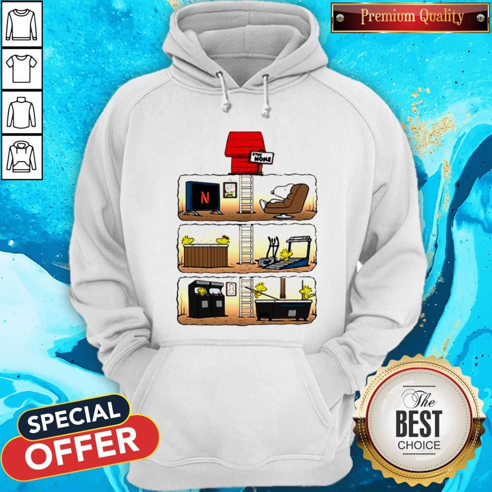 Snoopy And Woodstock Stay Home Together Shirt