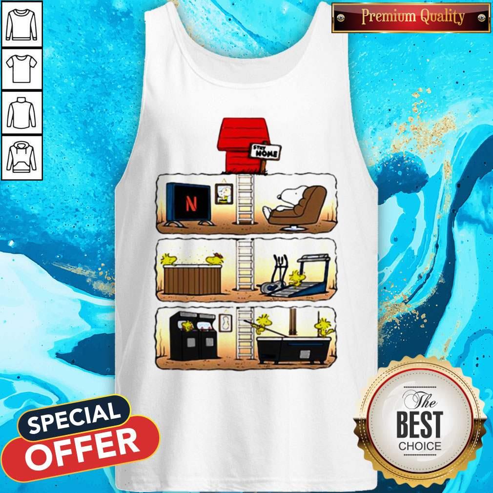 Snoopy And Woodstock Stay Home Together Shirt