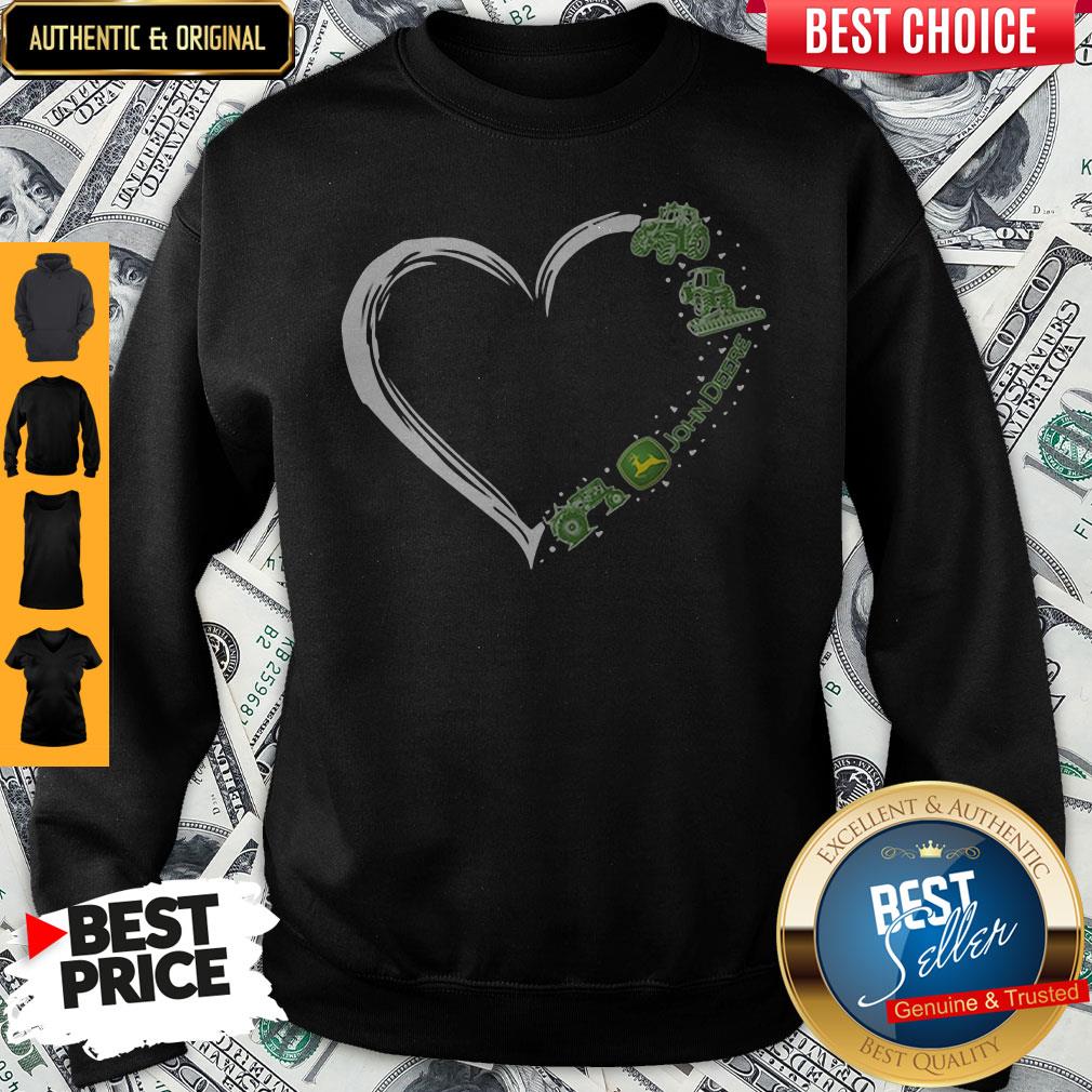 So Beautiful Love John Deere Logo Hearts Shirt