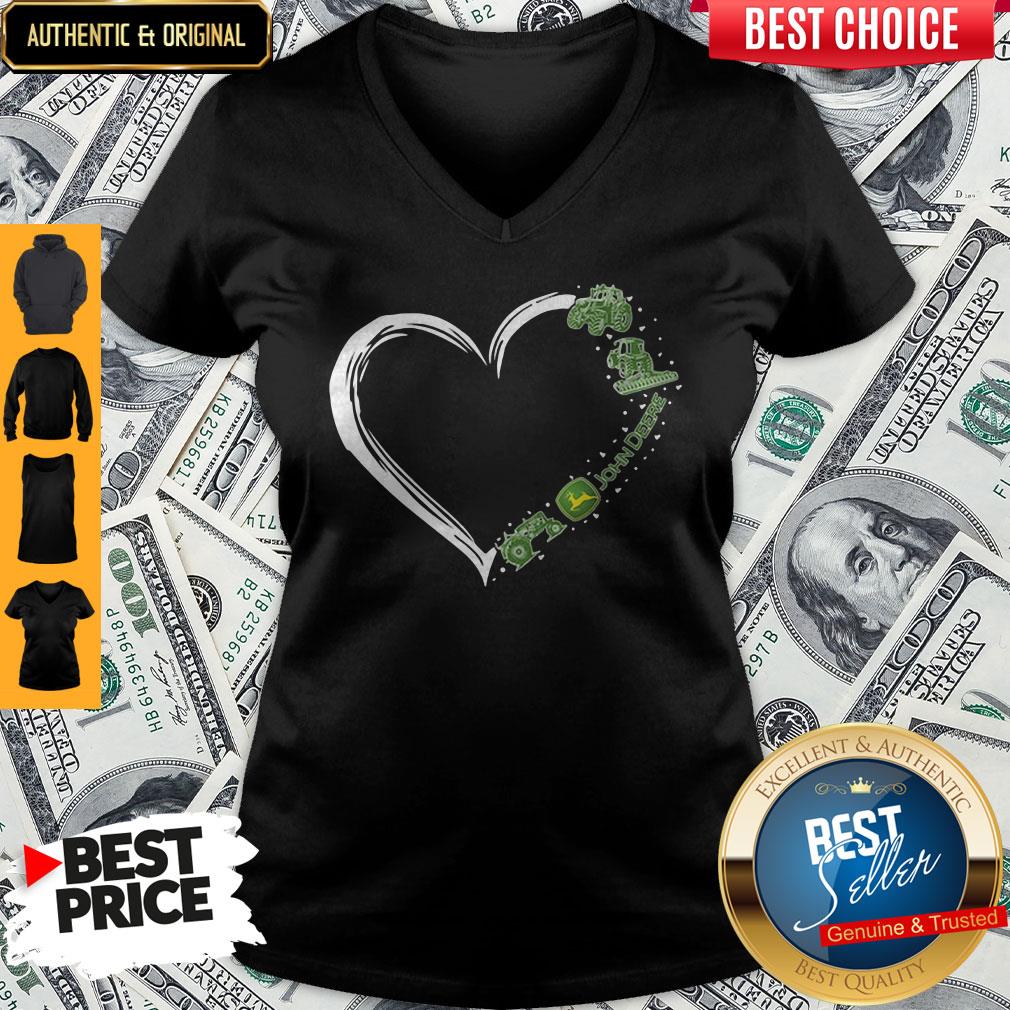 So Beautiful Love John Deere Logo Hearts Shirt