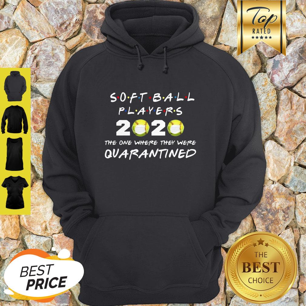 Softball Players 2020 Face Mask The One Where They Were Quarantined Shirt