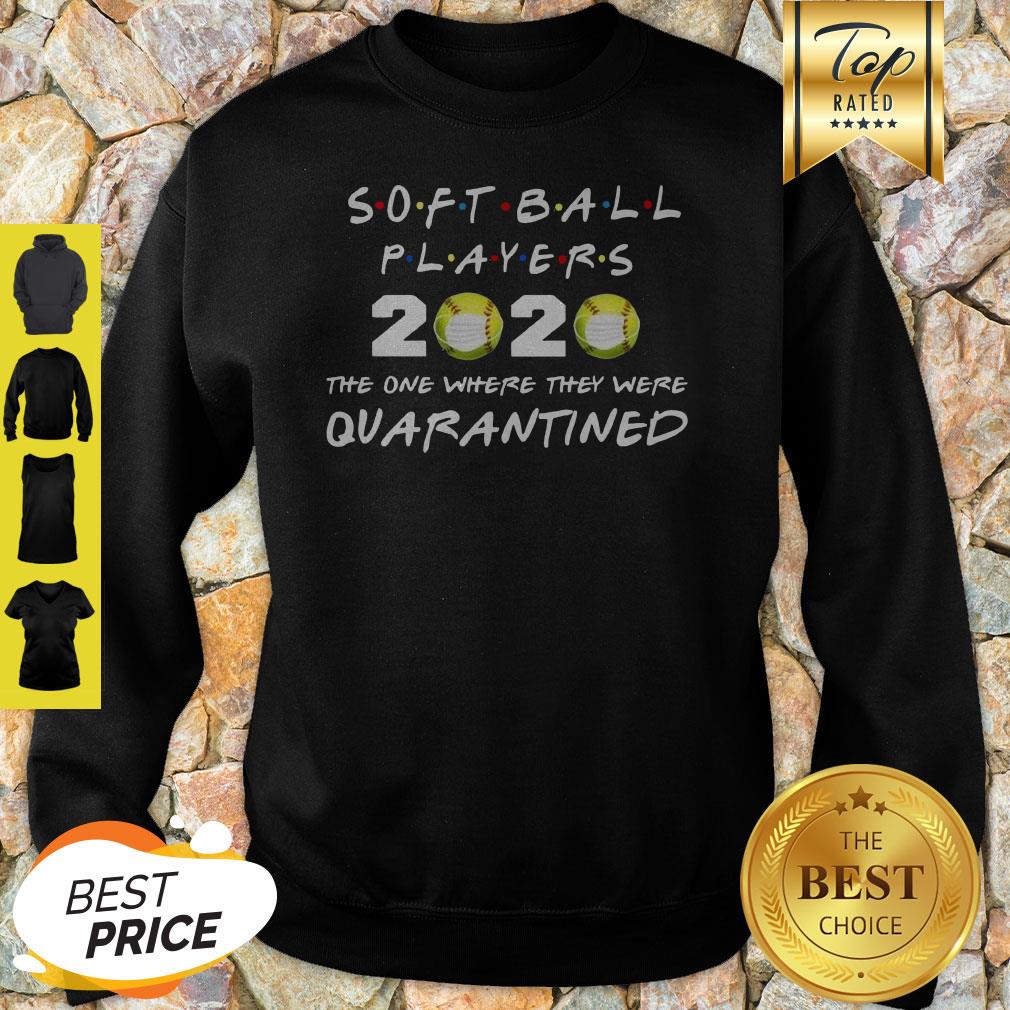 Softball Players 2020 Face Mask The One Where They Were Quarantined Shirt