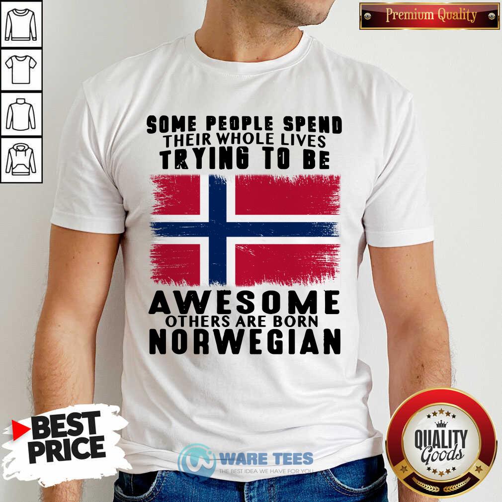 Some People Spend Trying To Be Awesome Norwegian Shirt