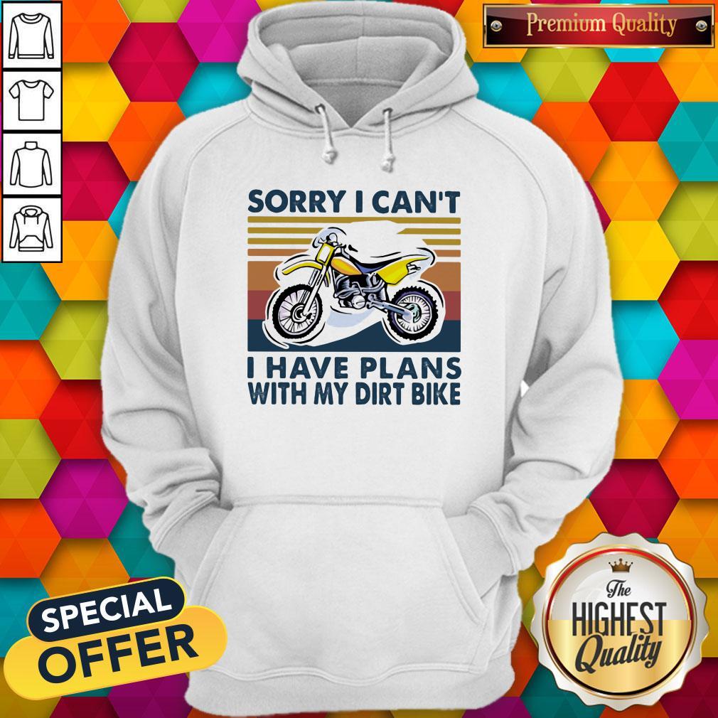 Sorry I Can't I Have Plans With My Dirt Bike Vintage Retro Shirt