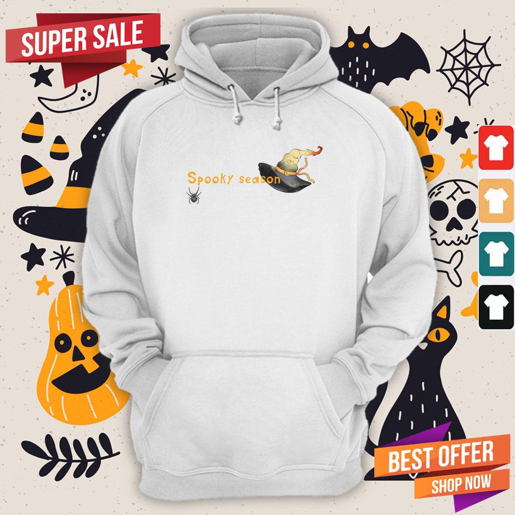 Spooky Season Halloween Witch Hat And Spider Shirt