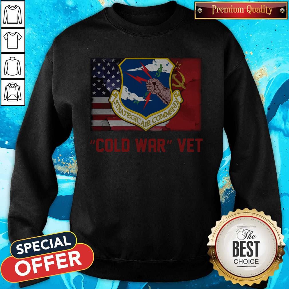 Strategic Air Command Cold War Vet American Flag Shirt