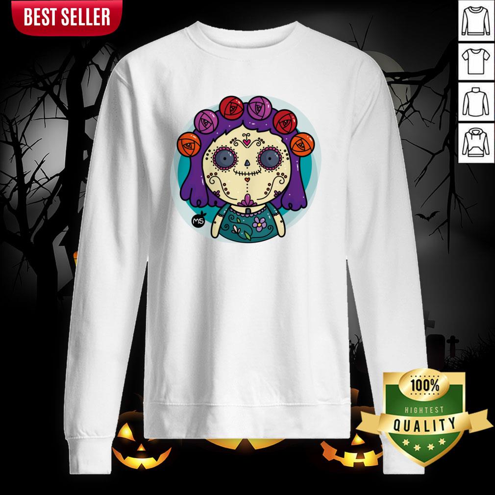 Sugar Skull Bones Halloween Day Of Dead Dia De Muertos Shirt