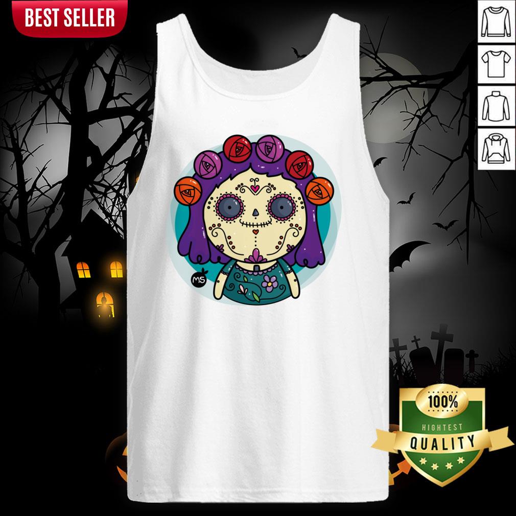 Sugar Skull Bones Halloween Day Of Dead Dia De Muertos Shirt