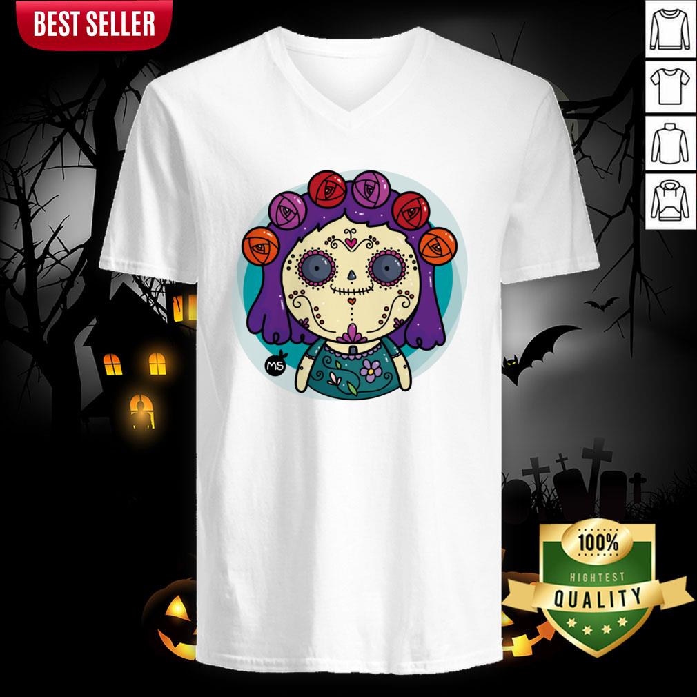 Sugar Skull Bones Halloween Day Of Dead Dia De Muertos Shirt