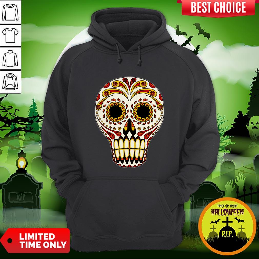 Sugar Skull Color Day Dead Dia De Los Muertos Mexican Holiday Shirt