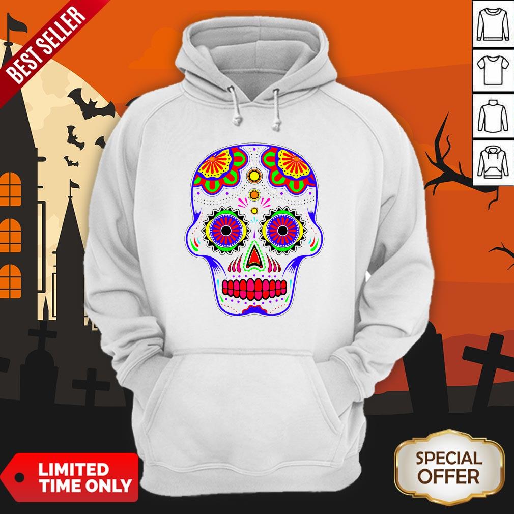 Sugar Skull Color Dia De Muertos Day Of The Dead Shirt