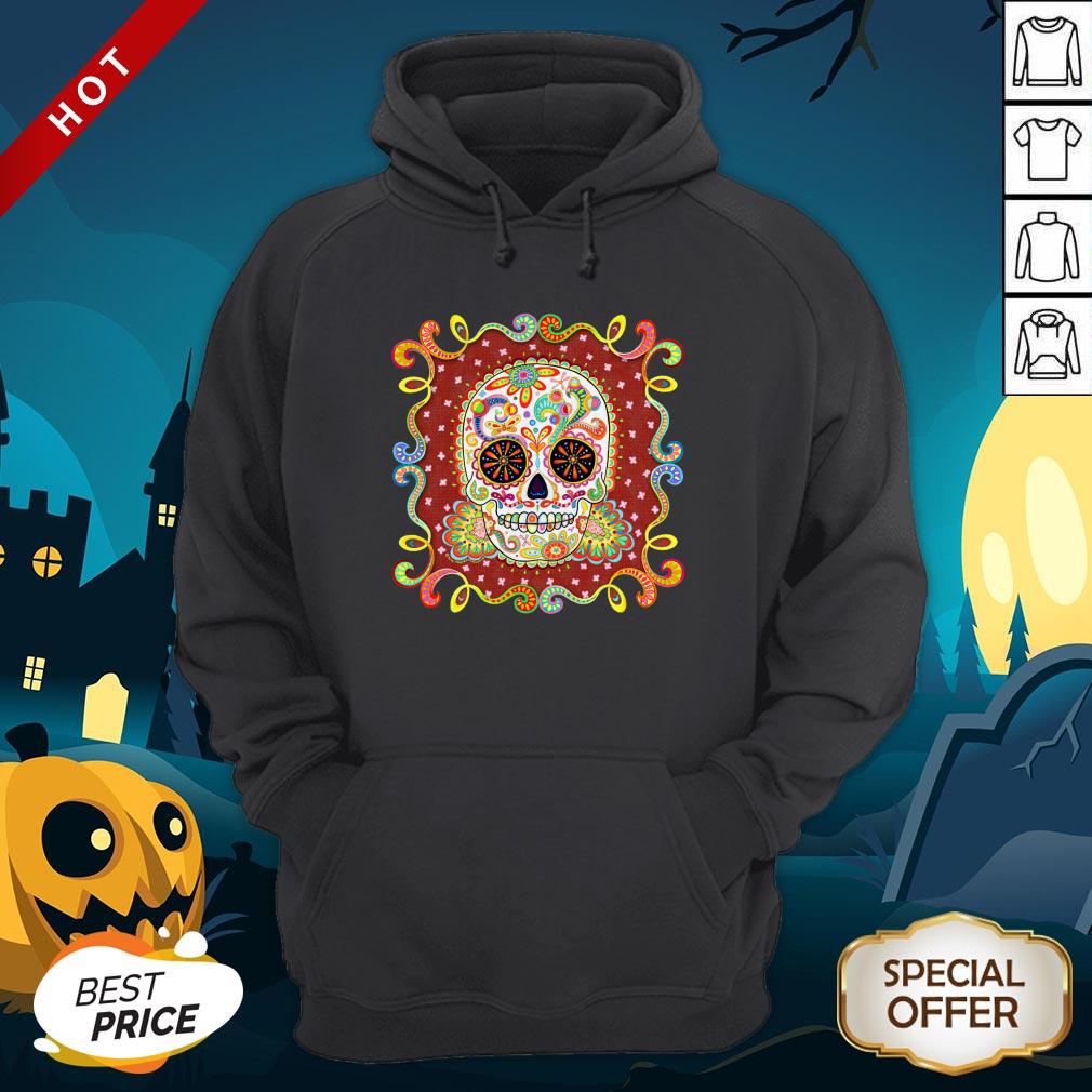 Sugar Skull Colorful Day Of The Dead Dia De Muertos Shirt