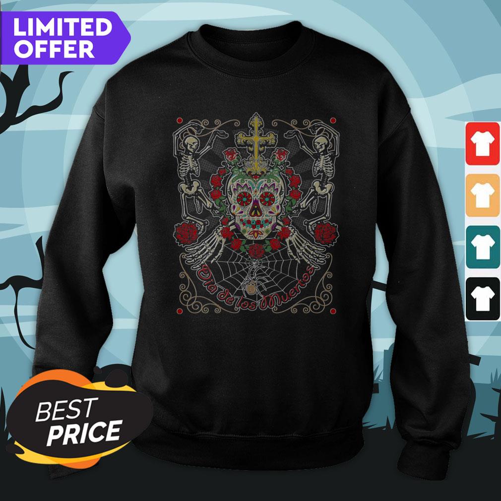 Sugar Skull Day Dead Dia De Los Muertos Vintage Shirt