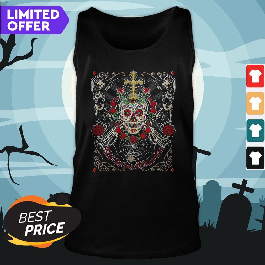 Sugar Skull Day Dead Dia De Los Muertos Vintage Shirt
