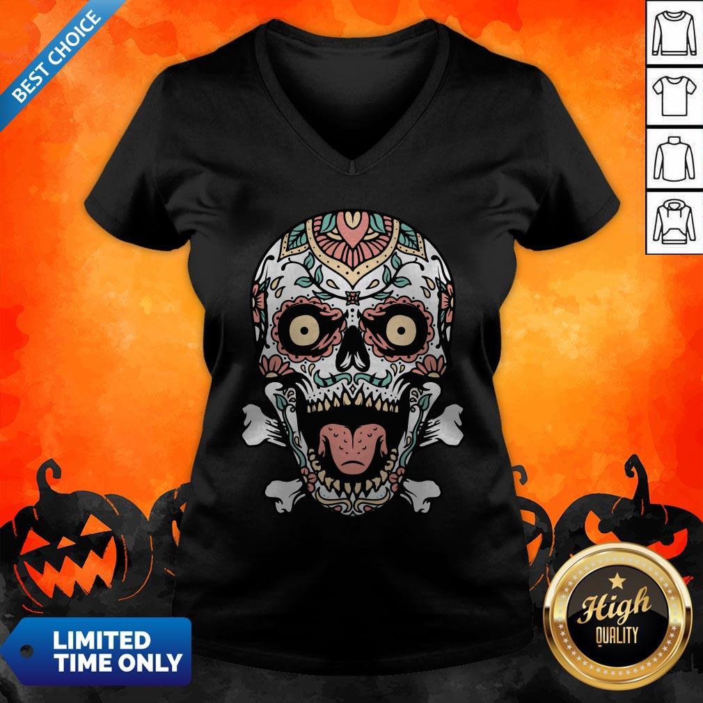 Sugar Skull Dia De Muertos Day Dead Halloween Shirt