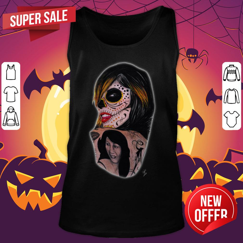 Sugar Skull Girl Kat Von D Day Of The Dead Shirt